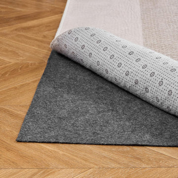 Rug Pad 5 x 7 ft, Non-Slip Carpet Area Pad 0.12inch Rug Mat Padding with Dual Surface Felt Cushion & Rubber Gripper