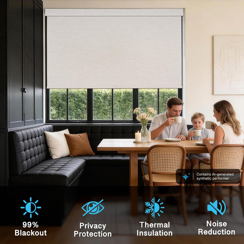 Blackout Roller Shades with Valance,White,21" W X 72" H