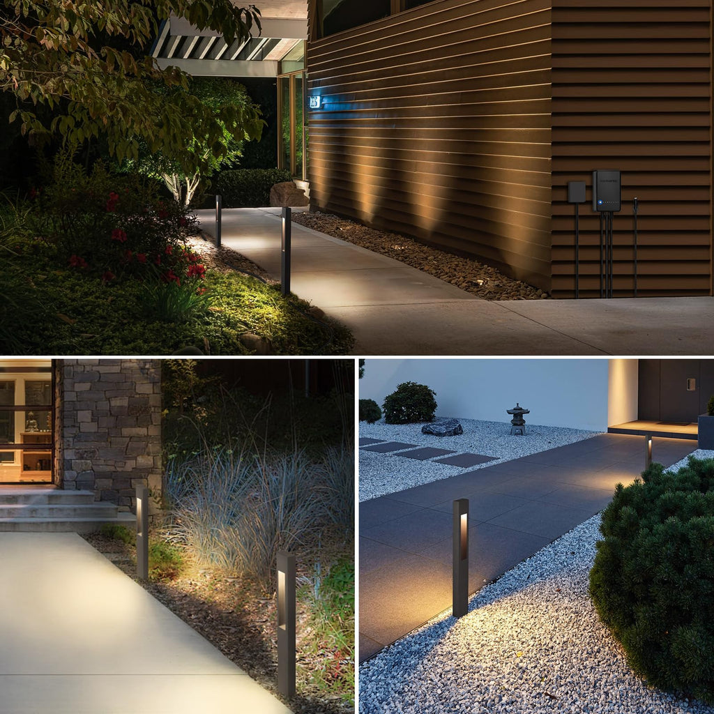 All-In-One LED Low Voltage Landscape Lighting Kit, 8-Pack Pathway Lights with Transformer and 16/2 AWG Wire