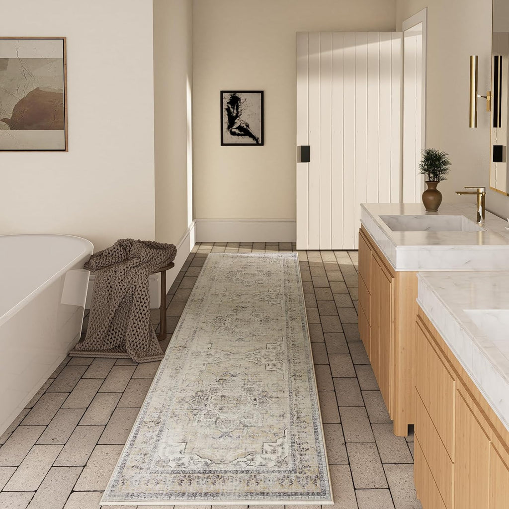Runners for Hallways Kitchen Runner Rugs: 2'x 10' Washable Runner Rug Boho Non Slip Long Floor Rug w