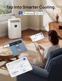 Portable Air Conditioner 318S, 8000 BTU ASHRAE (5000 BTU DOE) Smart AC Unit for Bedroom with Drainage-free Cooling