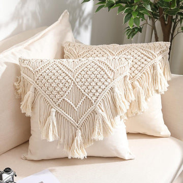 Cushion Covers Macrame Cushion Cover Woven Boho Cushion Cover