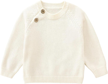 Baby Toddler Boy Girl Pullover Sweater Knit Warm Tops Cotton