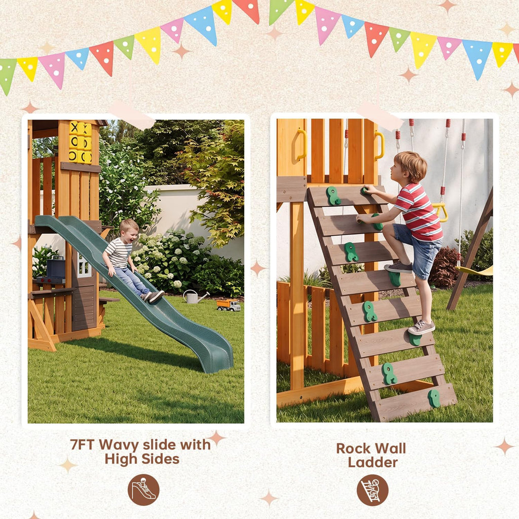 Wooden Swing Sets - Outdoor Playset