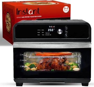 Omni 19QT/18L Toaster Oven Air Fryer, 7-in-1 Functions, Fits 12" Pizza, Crisps, Broils, Bakes, Roast