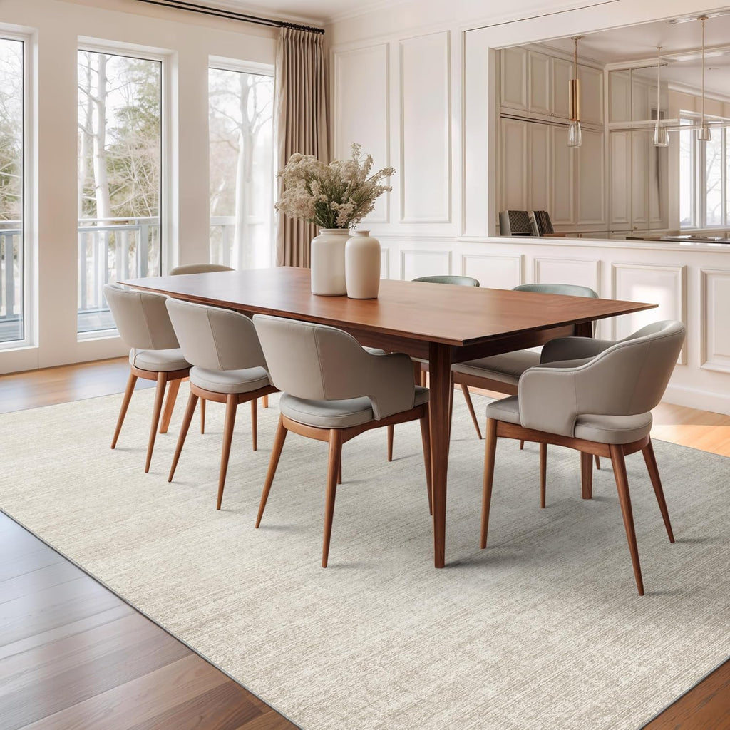 Area Rugs 9x12 Living Room - Stain Resistant 9x12 Area Rugs for Living Room, Non Slip Backing Printe