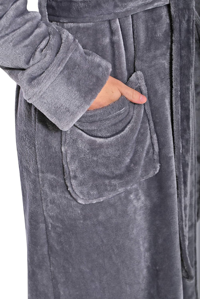 Oversize Premium Luxury Ultra Soft Warm Robes for Women Plush Fleece Bathrobe for Women with and Spacious Pockets
