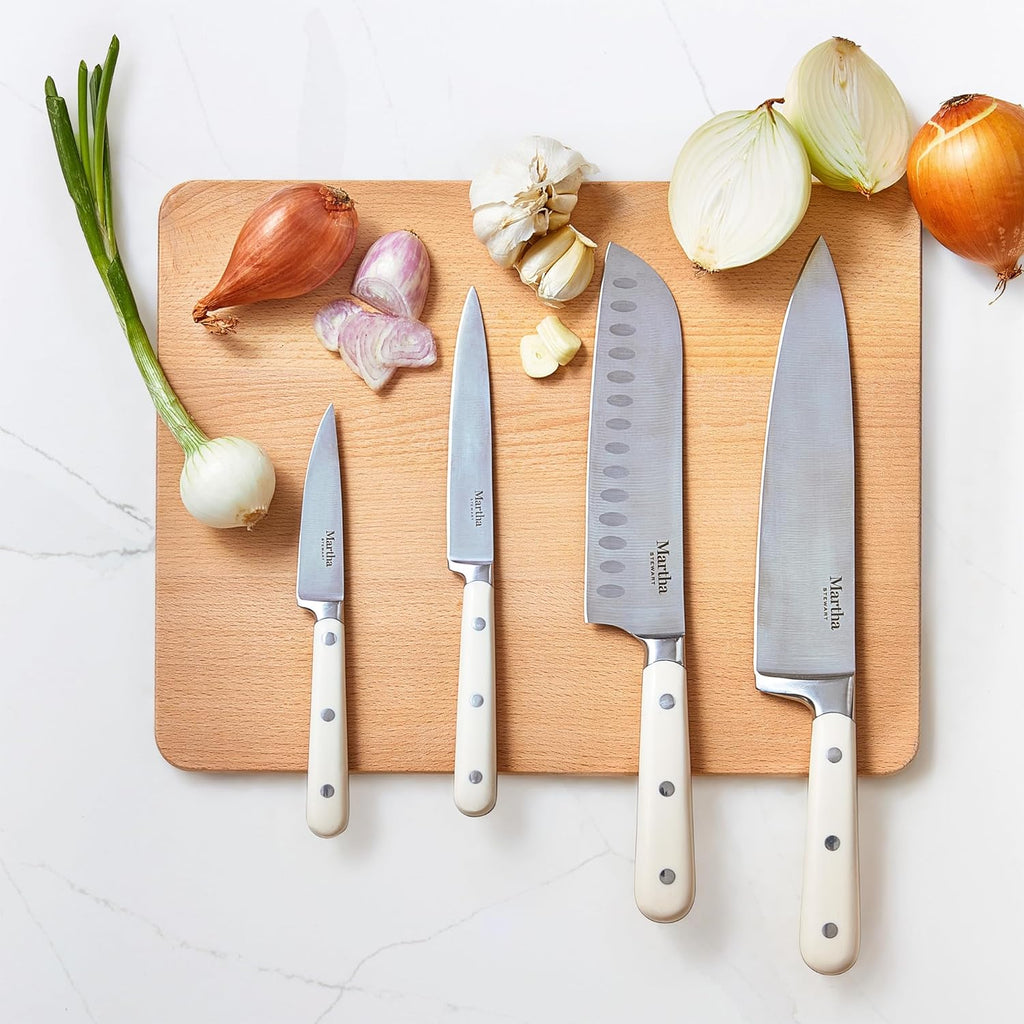 Eastwalk 14 Piece High Carbon Stainless Steel Cutlery Kitchen Knife Block Set w/ABS Triple Riveted Forged Handle
