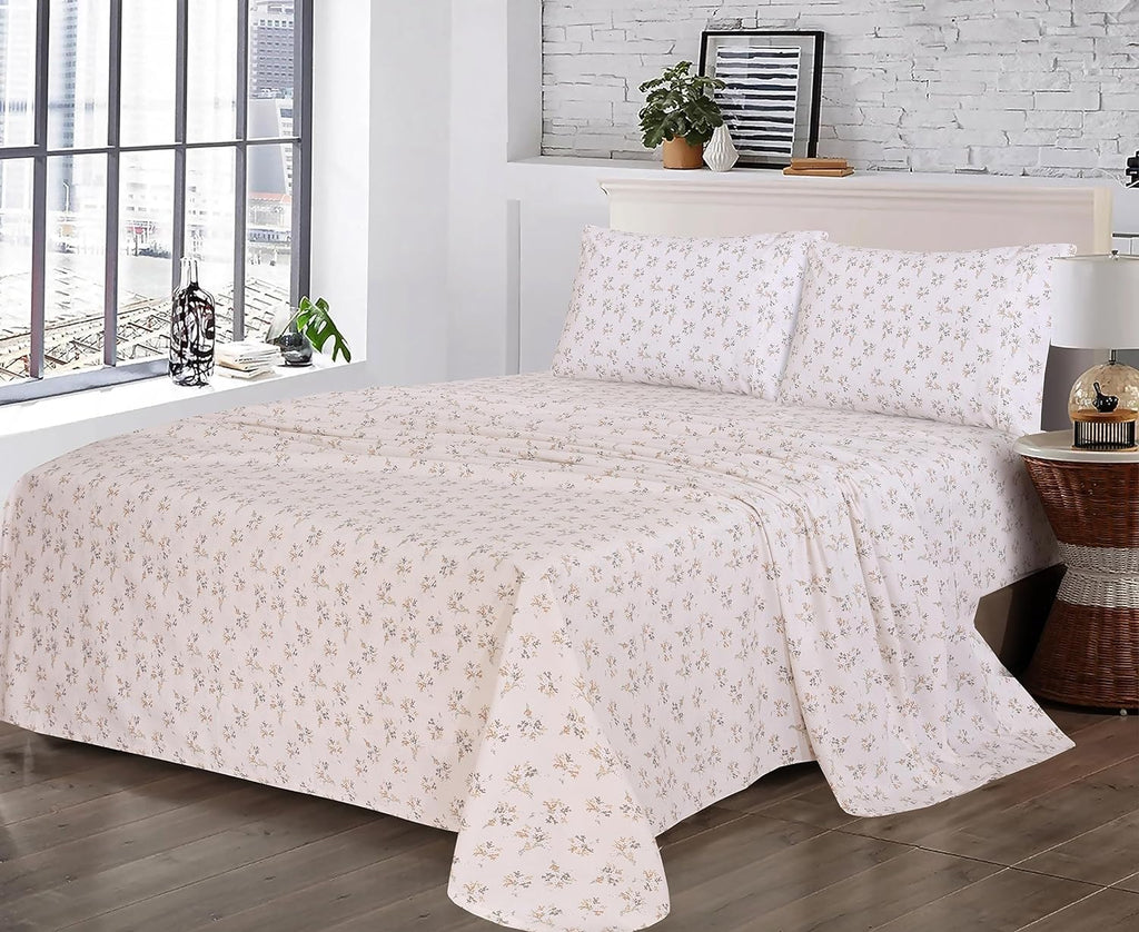100% Cotton Split King Sheets, Percale Sheet Set, Twin Spring