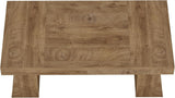 55" Executive Desk, Wooden Office Desk with Double Pedestal, Modern Simple Computer Writing Table, Light Brown