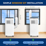 8000 BTU Portable Air Conditioner with Heating Functionality, 4-in