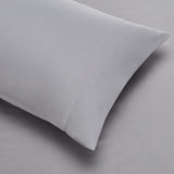 Full/Queen Comforter Set with Sheets, 7-Piece Gray Calvin Stripe Bedding, Lightweight Microfiber Bed-in-a-Bag, Striped