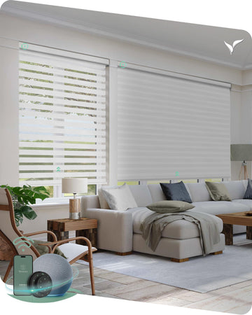 Motorized Zebra Blinds with Remote, Vivid Series Designer Fabric