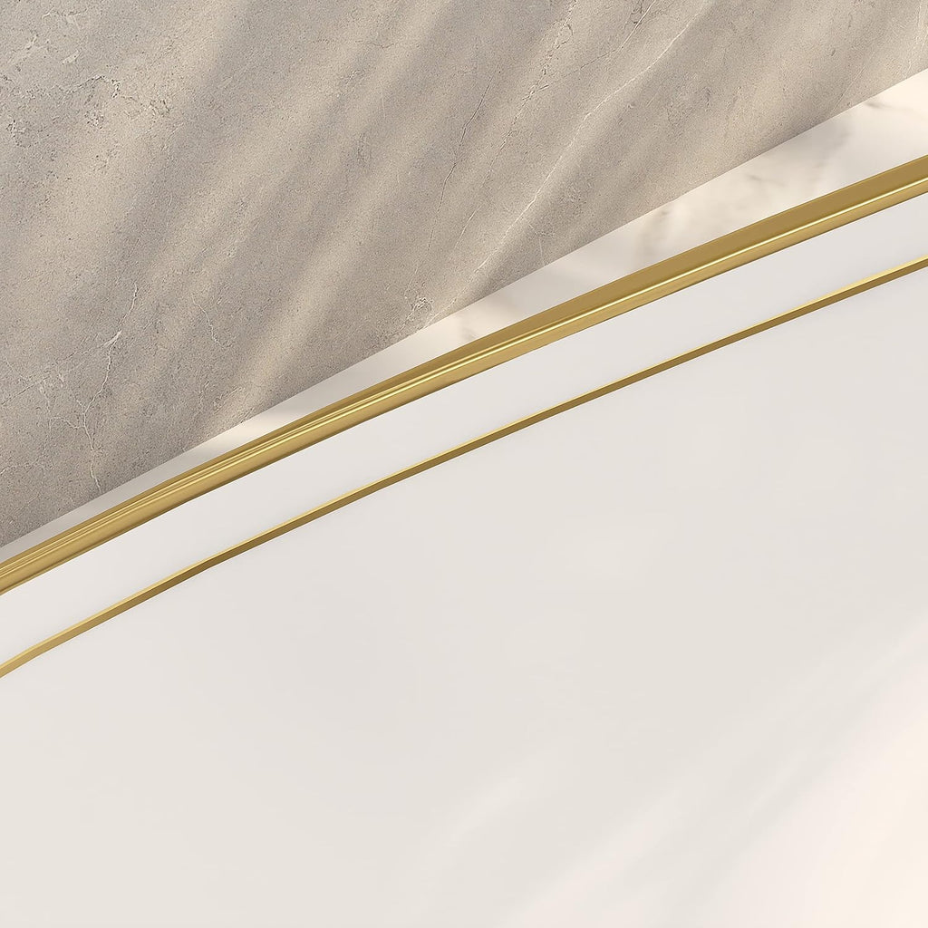 22 X 16 inch LUXURY GOLD rim Oval Vessel, Above Counter Bathroom Sink, Porcelain Ceramic Vessel Vanity Sink