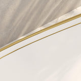 22 X 16 inch LUXURY GOLD rim Oval Vessel, Above Counter Bathroom Sink, Porcelain Ceramic Vessel Vanity Sink