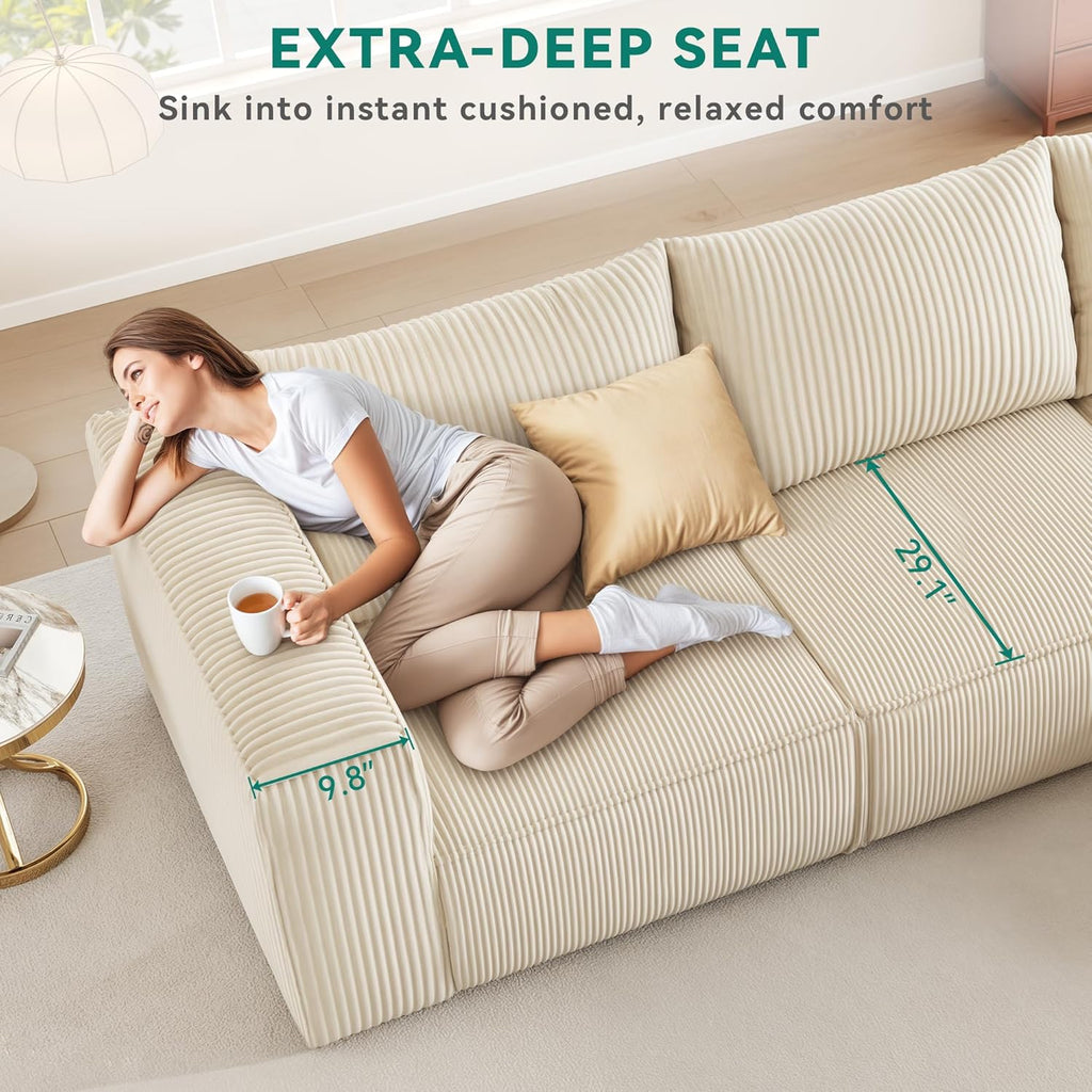 Cloud Sectional Couch, Boneless Couch Sofa, Sectional Couches