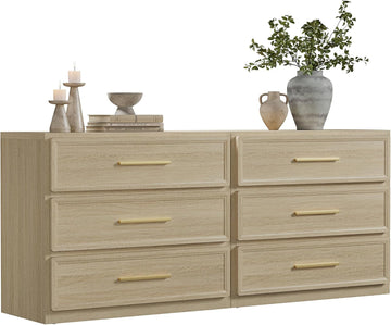 Night Stand Set 2 Oversized Extra Large Nightstands Set of 2 Tall Bedside Side Table with 3 Drawers Storage Modern