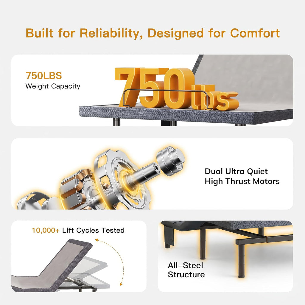 Queen Adjustable Bed Frame, Adjustable Bed Base Queen