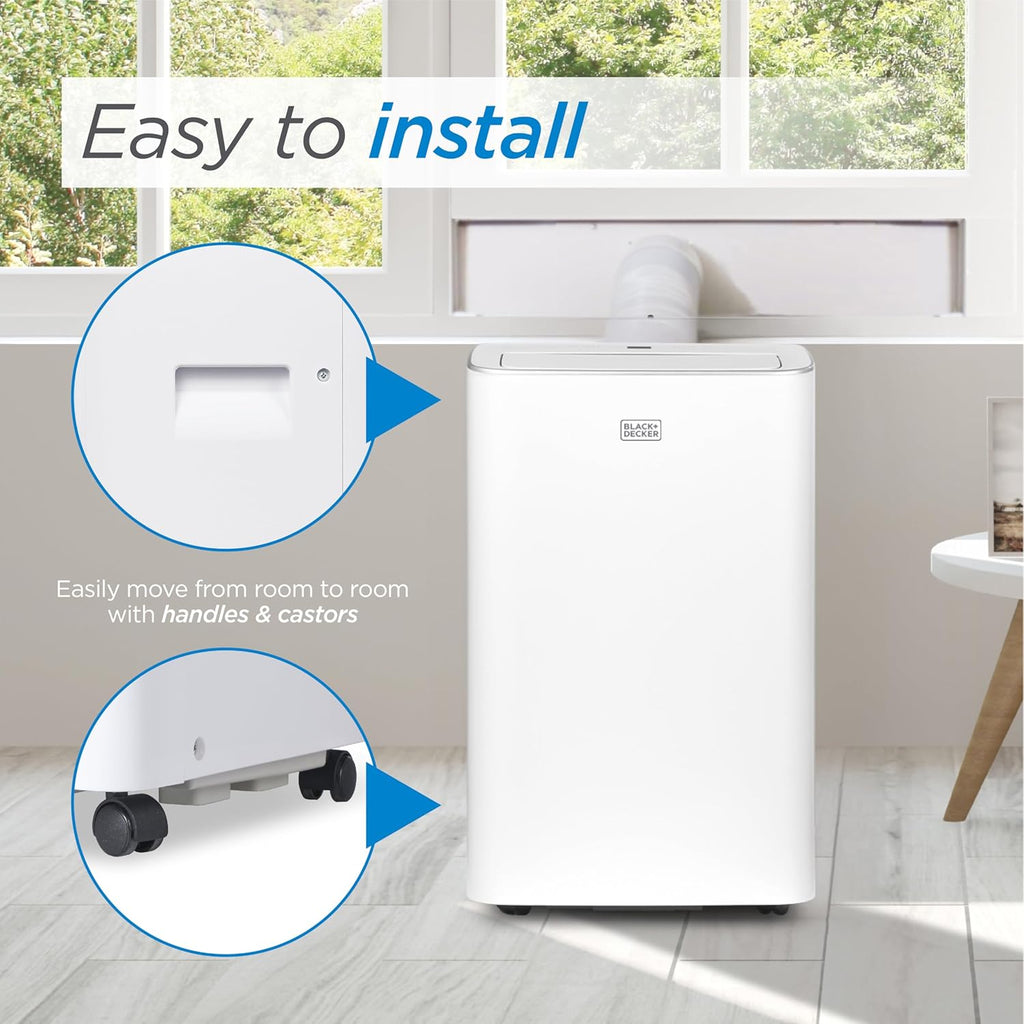Smart Portable Air Conditioner,12,000 BTU, for Rooms Up To 550 Sq. Ft.