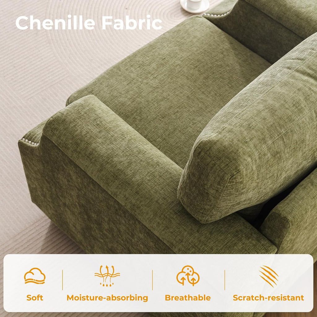 Oversized Accent Chair with Seat Storage,Comfy Living Room Chairs with Armrest Organizer,Oversize