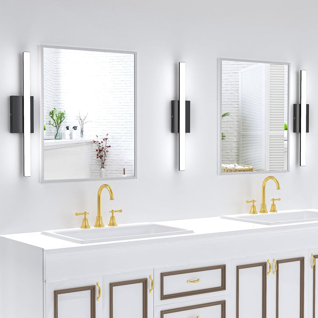 24 Inch LED Bathroom Vanity Light Bar 5700K Dimmable Led Bathroom Light Over Mirror Modern Bath Wall Light Cool White