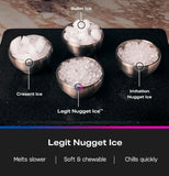 2.0 with 0.75 Gallon Tank, Chewable Crunchable Countertop Nugget Ice Maker, Scoop included, 38 lbs in 24 hours