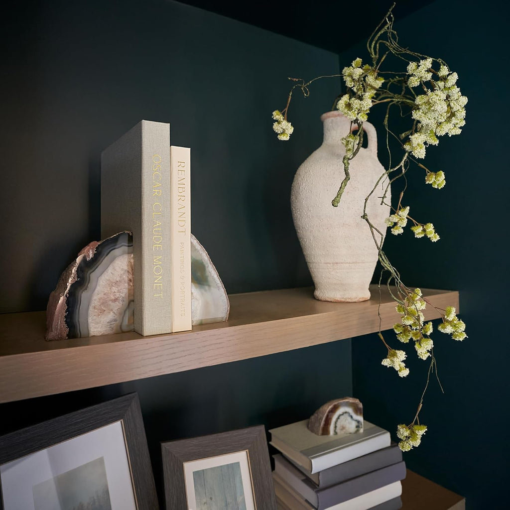 Set of 2 Beautiful Decorative Linen Books - Aesthetic Faux/Fake Books for Modern Home Decoration on Coffee Table