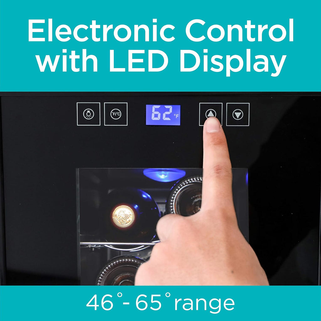 BD60026 Wine Cellar with LED Display (8-Bottle Capacity)