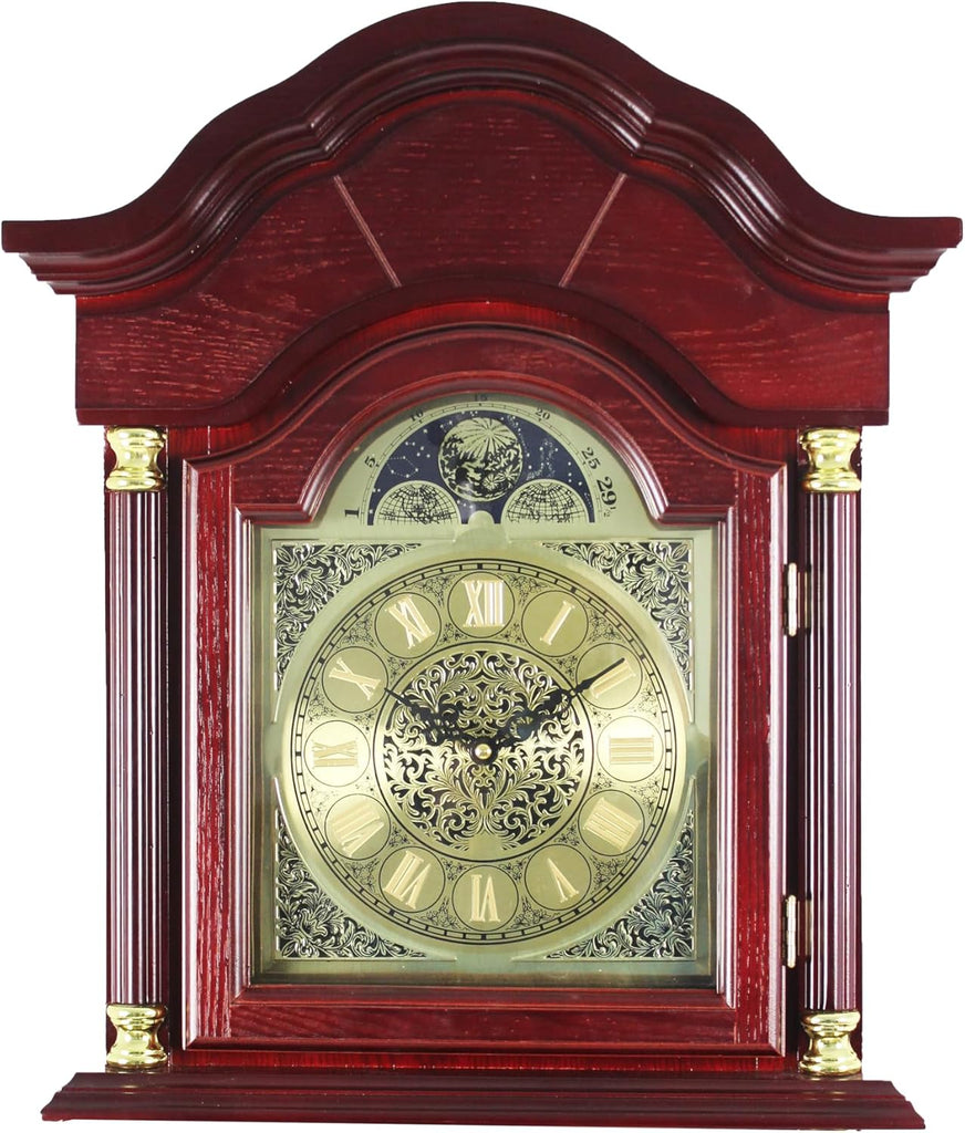 Traditional Floor Standing Grandfather Clock, 72-inch, Cherry Finish, Metal Dial with Roman Numerals, Westminster Chime, 19.25W x 71.63H...