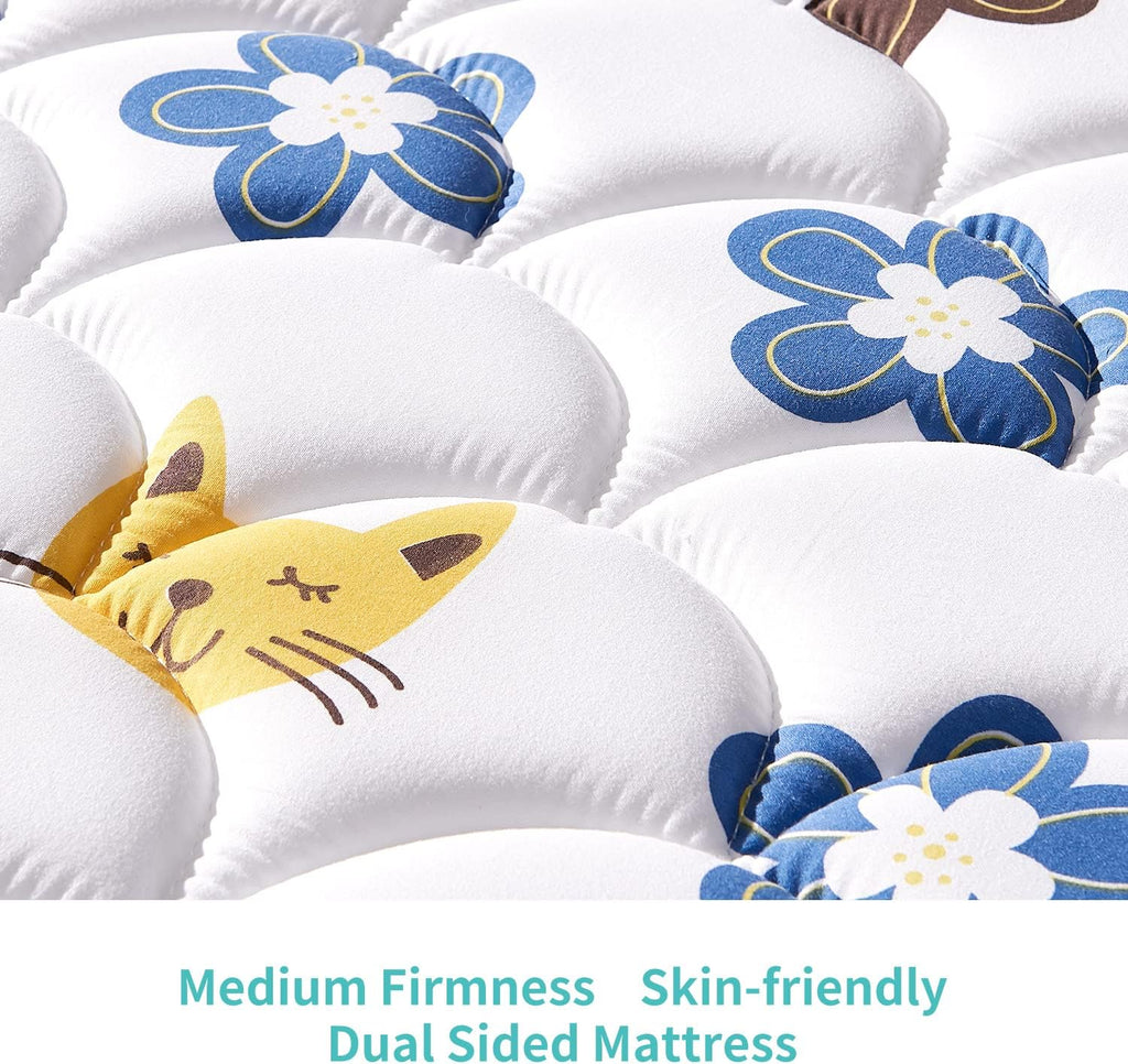 Crib and Toddler Mattress - 52" x 27.6" x 5" - Breathable Firm Premium Foam Standard Size for Baby Bed