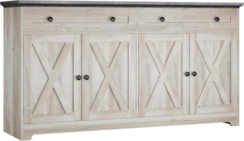 Buffet Cabinet with Storage, Sideboard Storage Cabinet with Drawers, Coffee Bar Cabinet, Kitchen Cabinet with Doors
