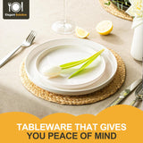 Plates and Bowls Sets, 24 Pieces Ceramic Dinnerware Set for 8, Stoneware Dishware Dishes Set