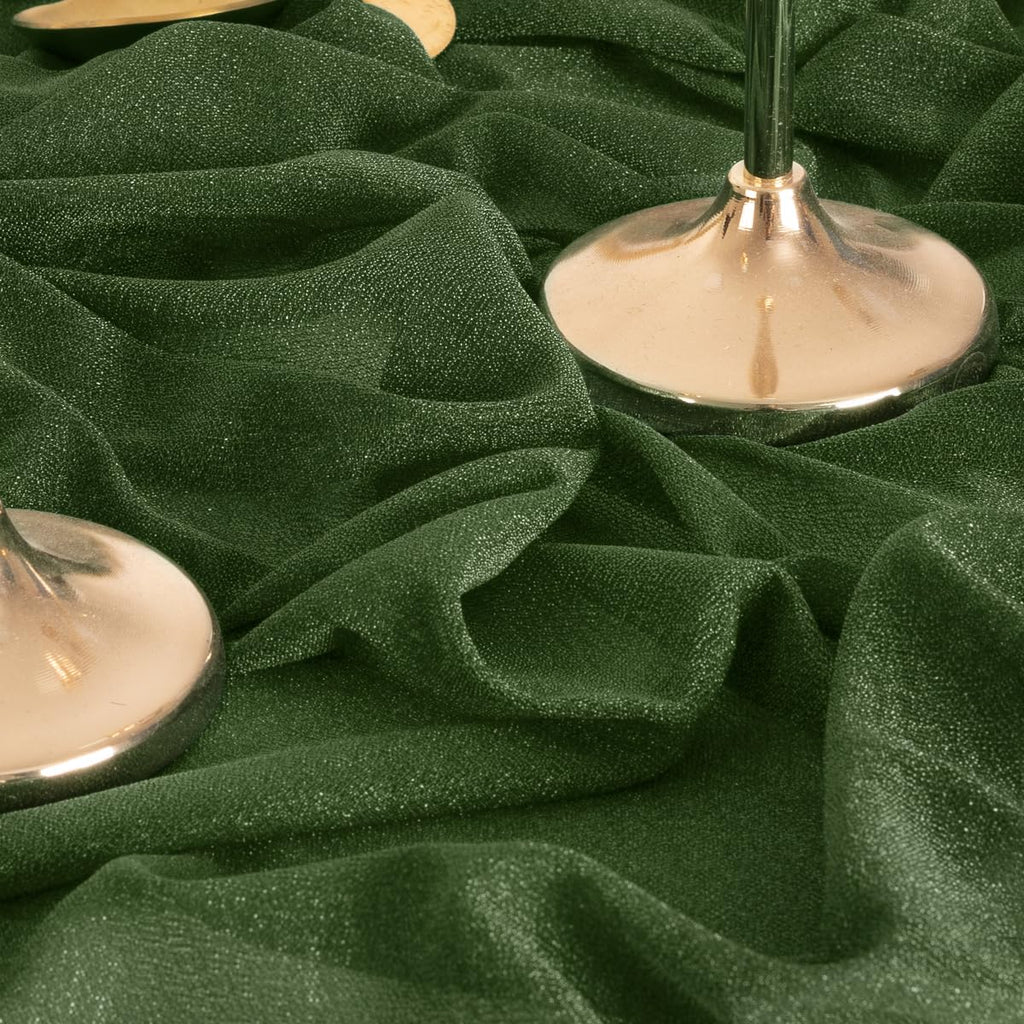 Moss Green Wedding Arch Draping Fabric 2 Panels 29" x 20Ft Sheer Wedding Arch Backdrop Drapes Outdoor Curtains for