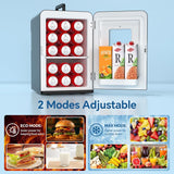 Mini Fridge, 15 Litre/21 Cans Small Fridge for Bedroom, Car, Office & Dorm, 110V AC/DC Portable Thermoelectric Cooler