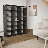 Bookcase, 18-Cube Extra Large Book Shelf, DIY Cube Storage Organizer - Black
