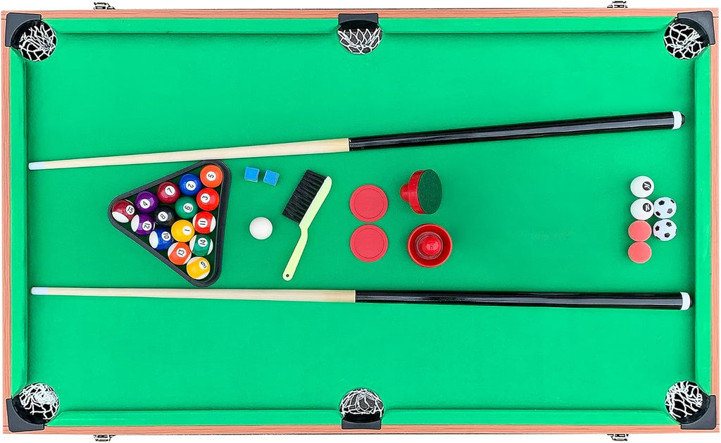 55" 3-in-1 Multi Game Table - Foosball, Billiards/Pool & Air Hockey