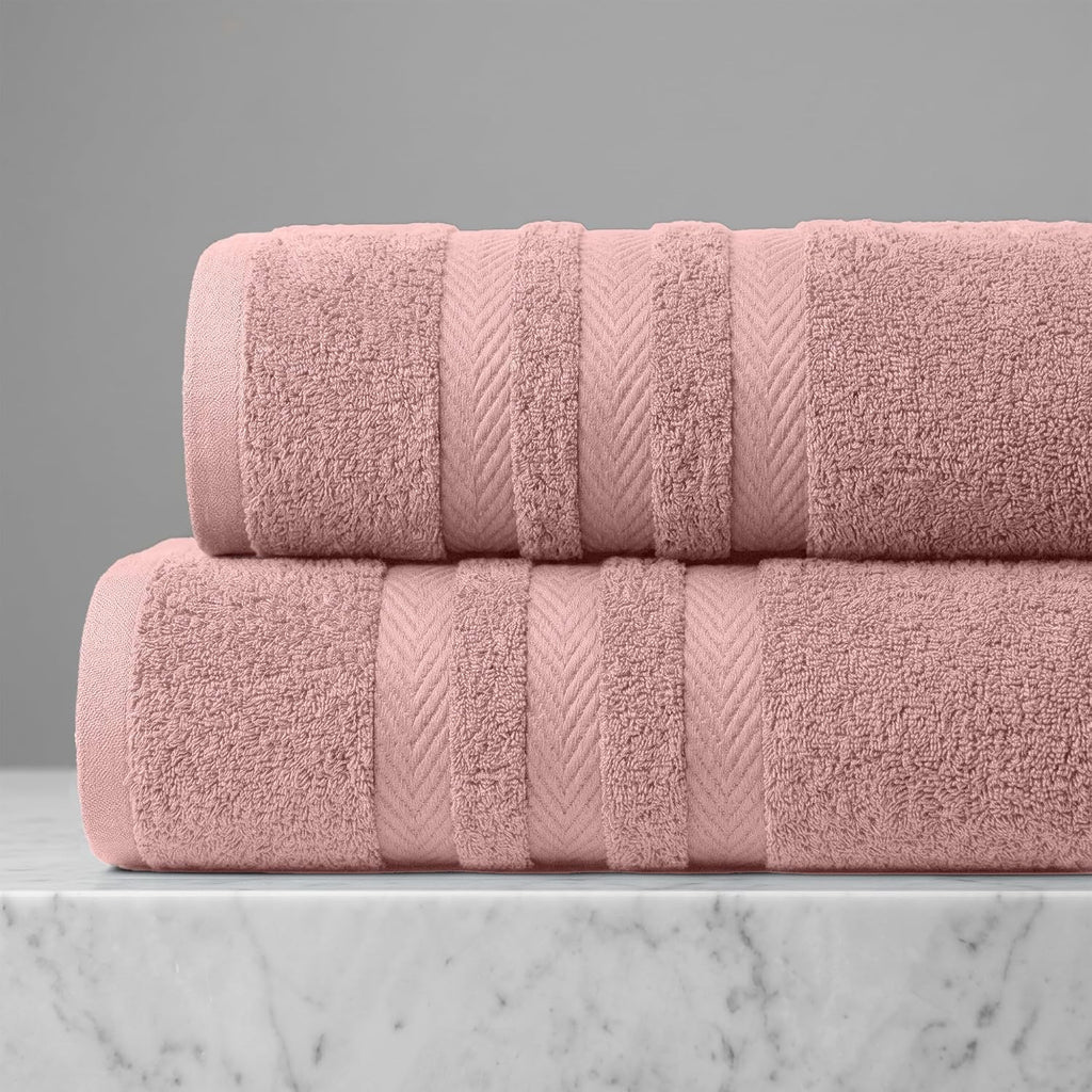 Pack of 2 Extra Large Bath Sheets 35 x 70 Inches, 100% Ring Spun Cotton, Hotel Quality, Oversized Bath Towels, Super