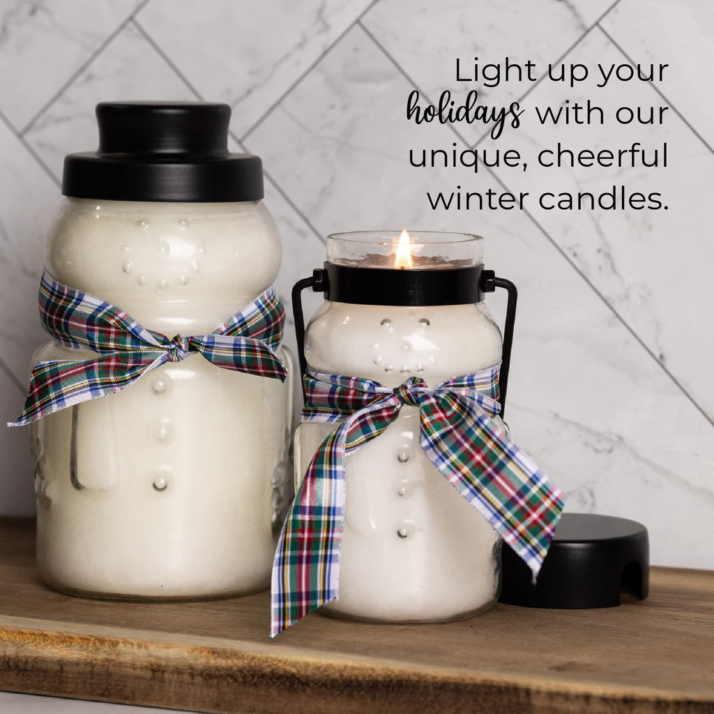 Sugar Cookie Snowman Lantern Jar Candle, 10-Ounce