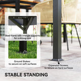 10' x 12' Outdoor Patio Gazebo, Heavy Duty Gazebo Canopy Shelter with Double Roof, Curtains, Netting, Steel Frame