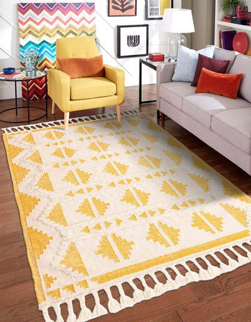 Mesa Area Rug - Maricopa (Rectangle, Yellow and White)