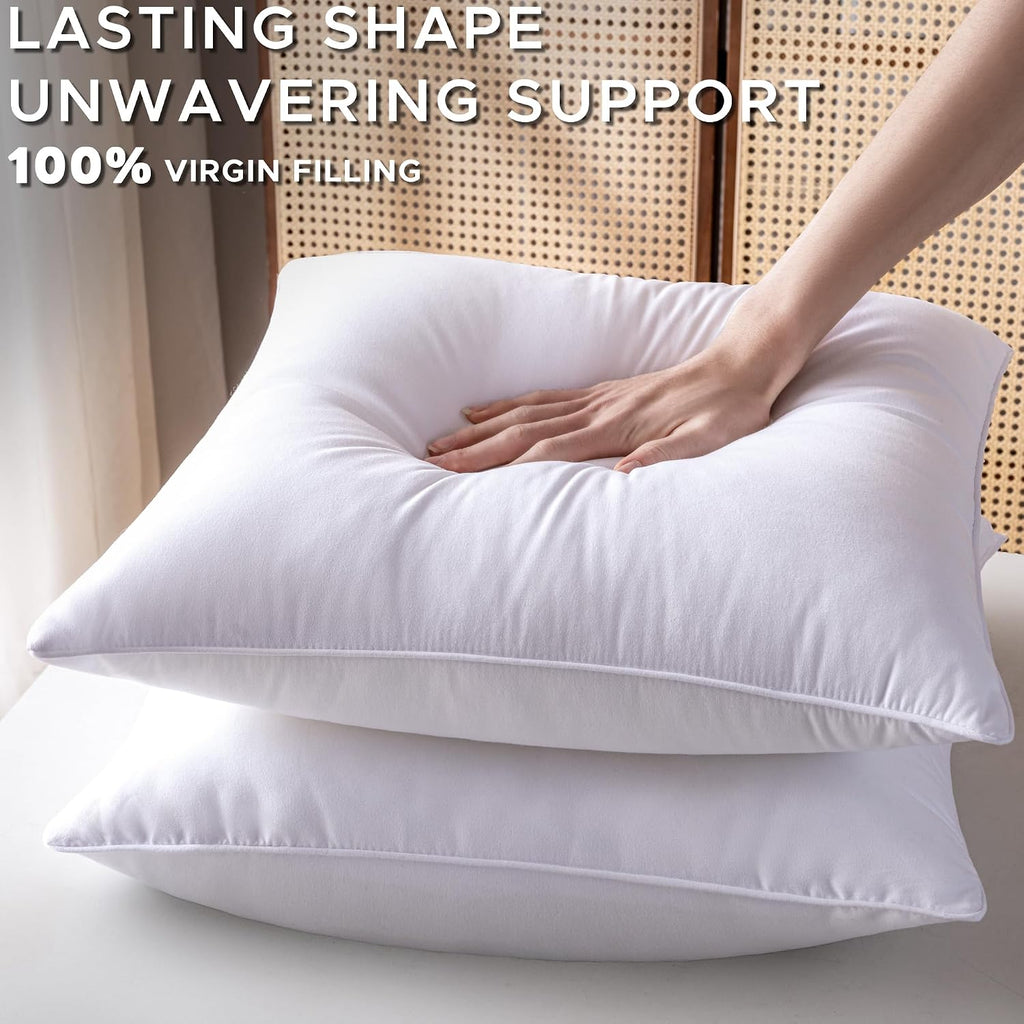 12 x 20 Pillow Insert Down Alternative Throw Pillow Inserts Small Lumbar Decorative Pillow White Rectangle - Set of 2