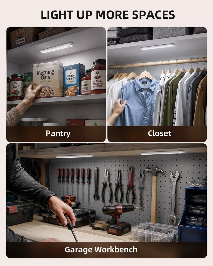 Under Cabinet Lighting Wireless, Motion Sensor Light Indoor
