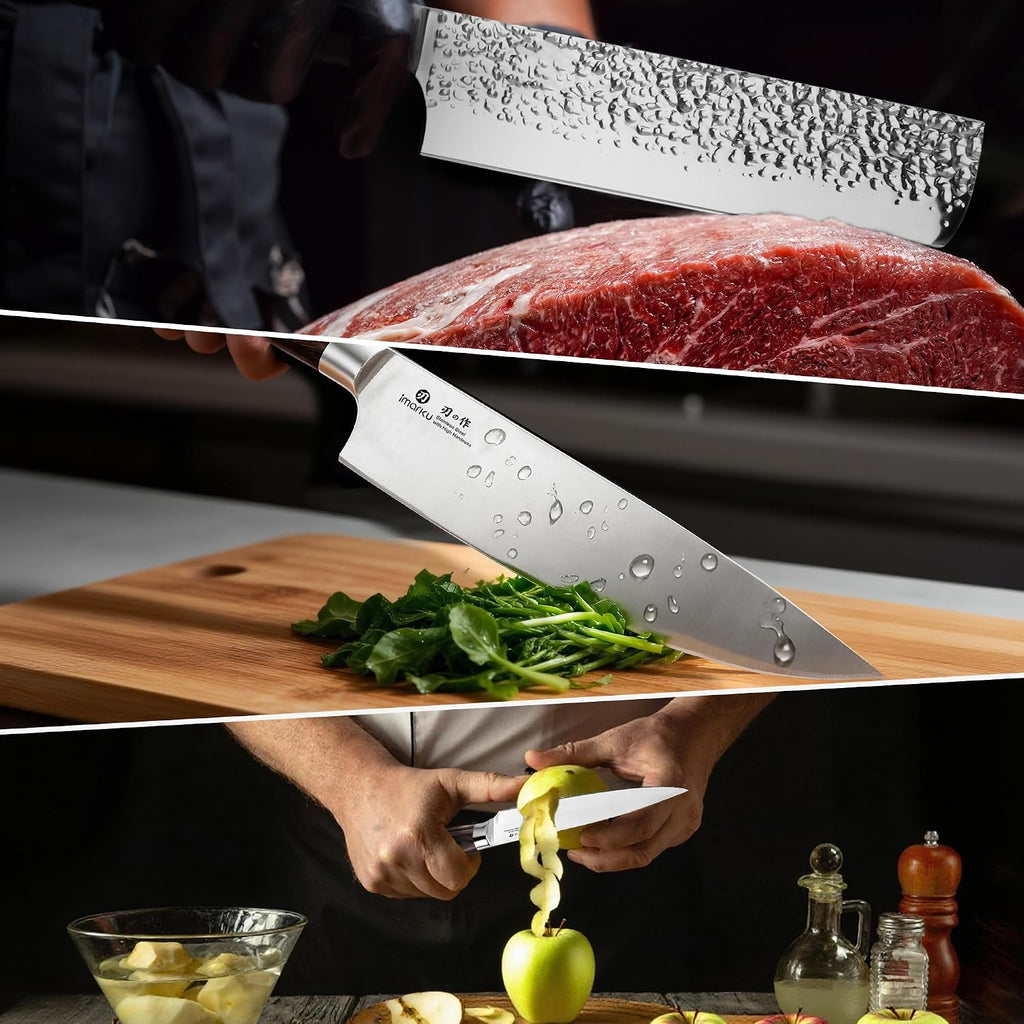 3 Pieces Knife set, Japanese HC Stainless Steel Kitchen Knife Set, Professional Chef Knife Set With Ergonomic
