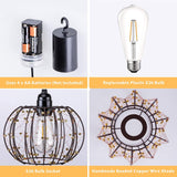 Battery Operated Hanging Outdoor Chandelier, Battery Operate - Image 5