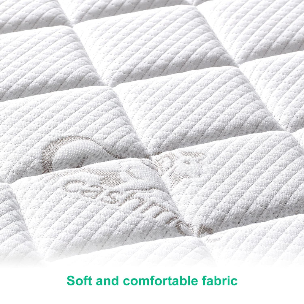 Premium Crib & Toddler Mattress,100% Knitted Fabric, Premium Fleece Surface-Hypoallergenic, 5" Thick Firm Soft Crib