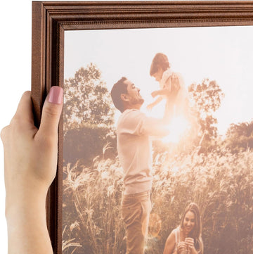 24x36 Inch Brown Picture Frame, This 1.25" Custom Wood Poster Frame is Walnut Stain, for Your Art or Photos - Comes