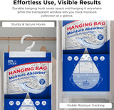 Hanging Moisture Absorbers Hanging Bag for Your Closet, Dehumidifier Bags for Bathroom