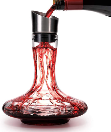 Wine Decanter Built-in Aerator Pourer, Wine Carafe, Red Wine Decanter,100% Lead-free Crystal Glass, Wine Hand-held