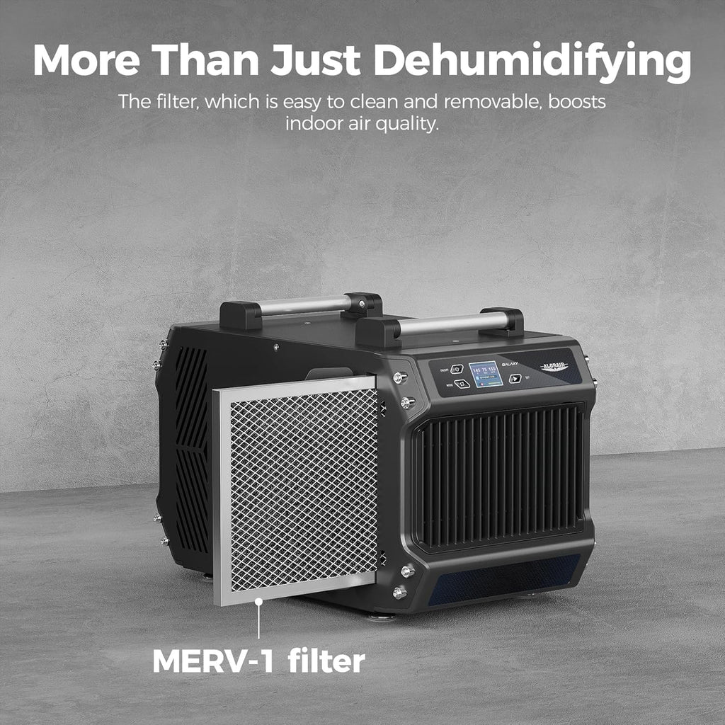 Crawlspace Dehumidifiers, 145 Pint Commercial Dehumidifier for Basements with Drain Hose, 1