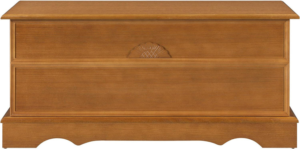 Home Furnishings - Paula - Wood - Cedar Chest with Storage Trunk, Rectangular Shape and Traditional Style - Bedroom